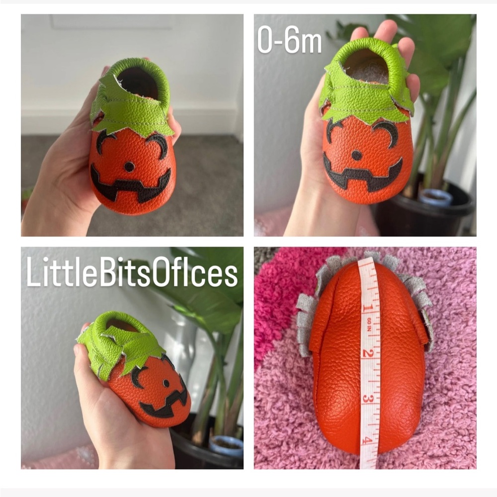 Baby Moccasins - Pumpkins 🎃